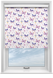 Butterfly Garden, Enchanting Purples - Roller Blind